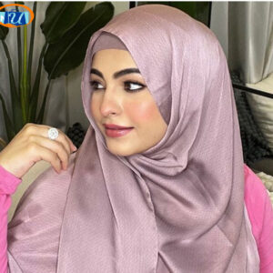 MAUVE MIRAGE SILKATIN TEXTURED HIJAB