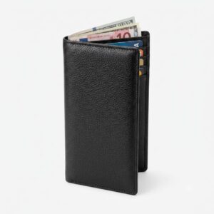 men's long leather wallet
