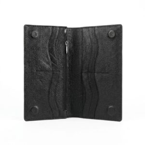 men's long leather wallet