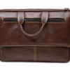 Premium Genuine Leather Business Briefcase – Brown Leather Office Bag