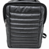 Genuine Black Leather Quilted Backpack – Padded Mesh Strap Travel Bag for Men