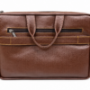 Premium Genuine Leather Business Briefcase – Brown Leather Office Bag