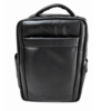 Genuine Black Leather Quilted Backpack – Padded Mesh Strap Travel Bag for Men Genuine Black Leather Quilted Backpack – Padded Mesh Strap Travel Bag for Men