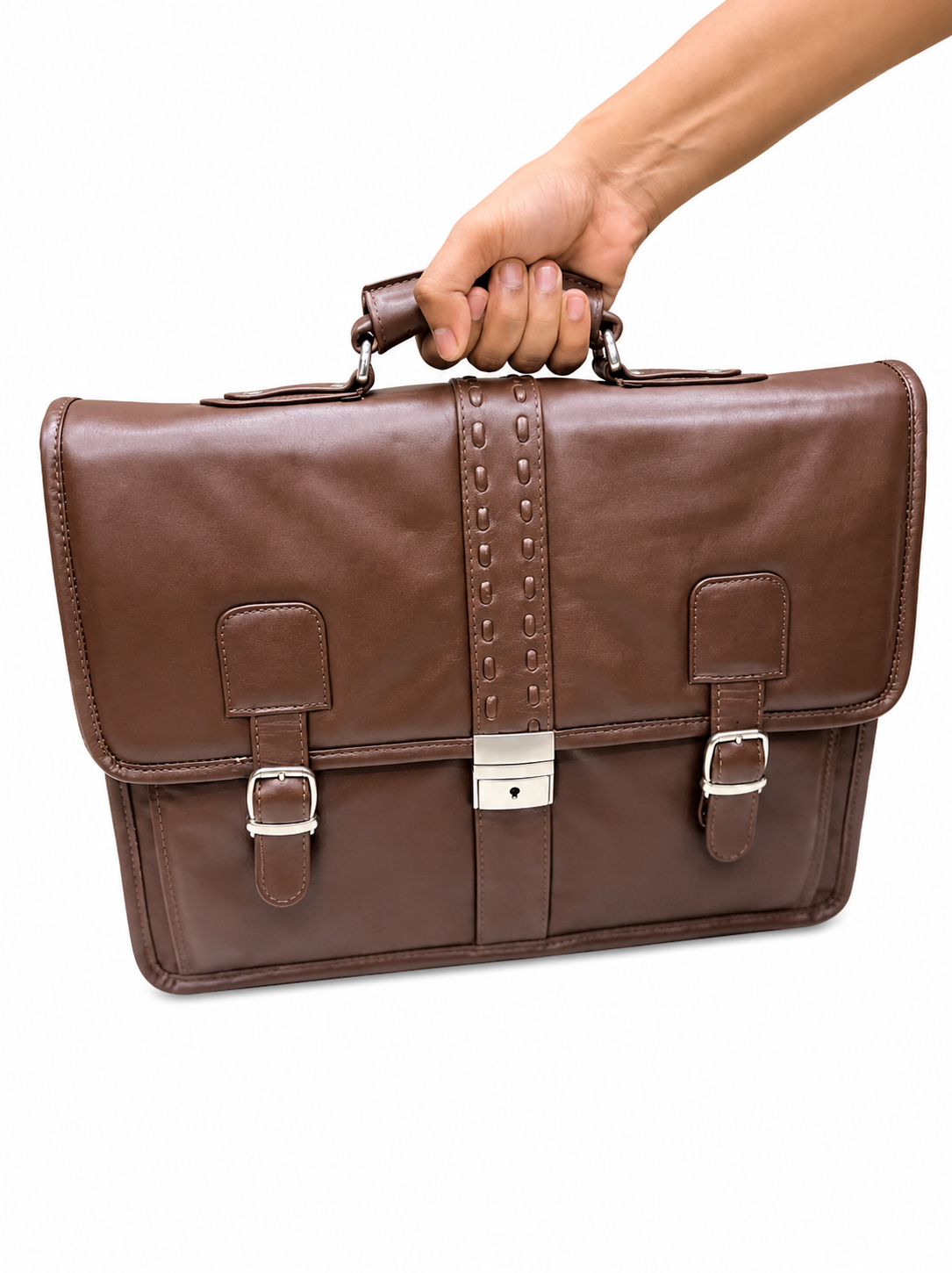 Genuine Brown Leather Briefcase Bag Genuine Brown Leather Briefcase Bag