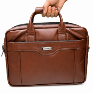 Genuine Black Leather Briefcase Bag
