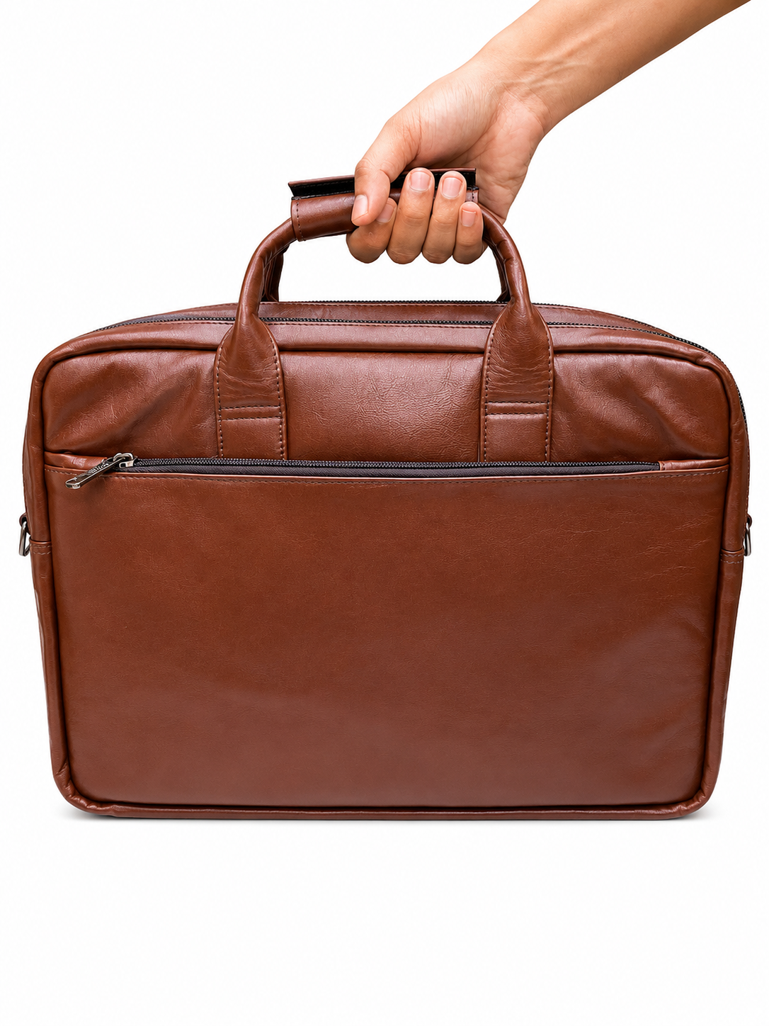 Genuine Black Leather Briefcase Bag
