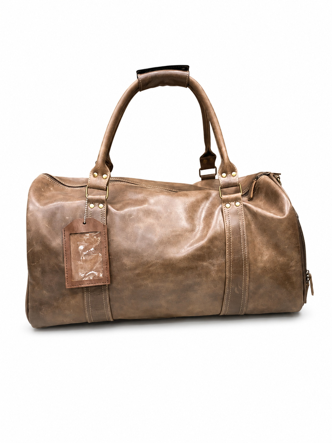 Premium Oil Pull-Up Leather Duffle Bag Premium Oil Pull-Up Leather Duffle Bag