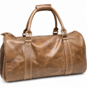 Premium Oil Pull-Up Leather Duffle Bag