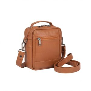 tan leather sling bag for men