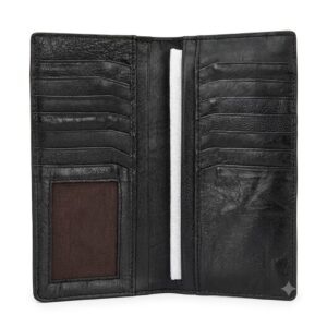 leather wallet with ID window