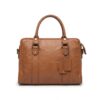 women's leather handbag with zip pocket