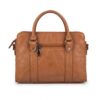 cognac leather tote bag