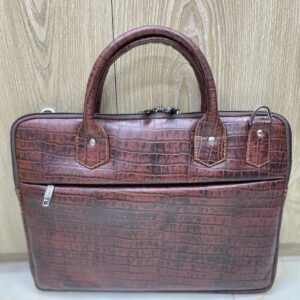 genuine cow leather office briefcase