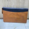 leather document holder with strap executive zip portfolio folder