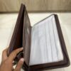 genuine leather file organizer with handle Executive Leather Zip Portfolio with Handle