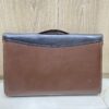 two tone leather file organizer executive leather portfolio bag