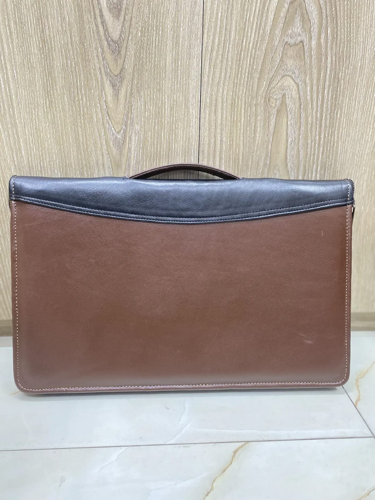 two tone leather file organizer executive leather portfolio bag