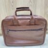 multi compartment business bag leather