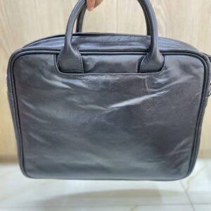 minimal leather laptop bag
