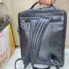 black leather backpack with zip pockets black leather backpack with zip pockets