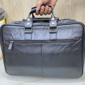 utility style leather laptop bag