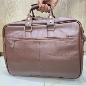 genuine cow leather laptop bag