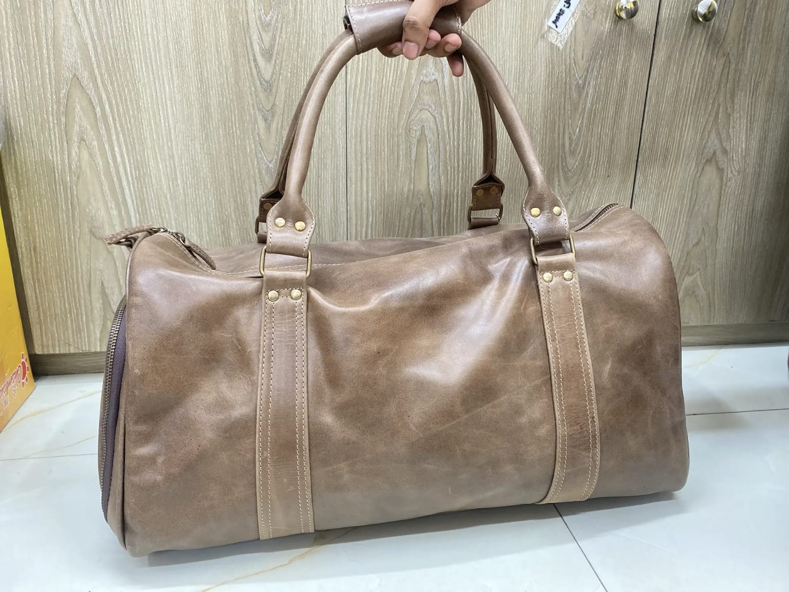 genuine cow leather travel bag genuine cow leather travel bag