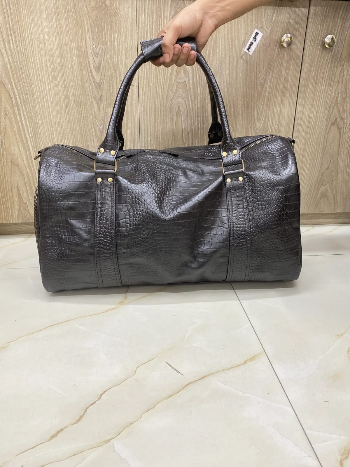 Genuine Cow Leather Travel Bag | Weekender Duffel for Men Genuine Cow Leather Travel Bag | Weekender Duffel for Men